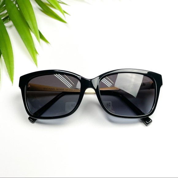 NEW MICHAEL KORS Antonella Gold & Black Sunglasses